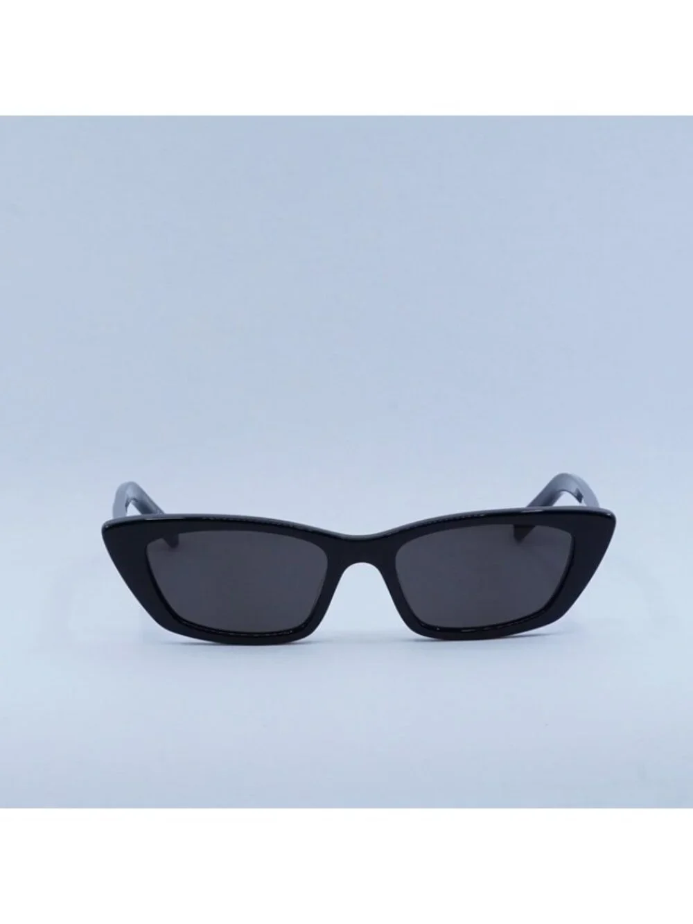 Saint Laurent SL277 009 Sunglasses Black Cat Eye Frame, Black Lenses